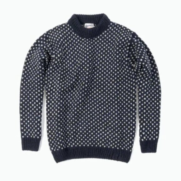 Devold Norway Navy Blue Nordsjø Wool Sweater - Small, Oversized - Picture 15 of 16